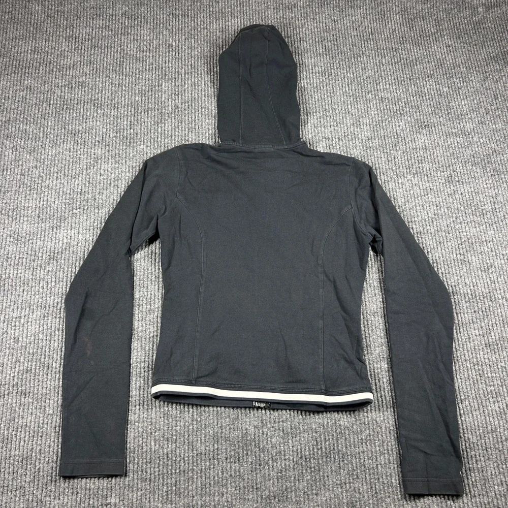 Vintage Nike Jacket Womens S Full Zip Hoodie Y2K Black Activewear Athletic